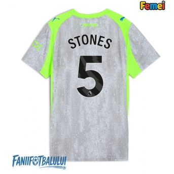Manchester City John Stones #5 Tricou Fotbal Replică 2025-26 Femei Treilea